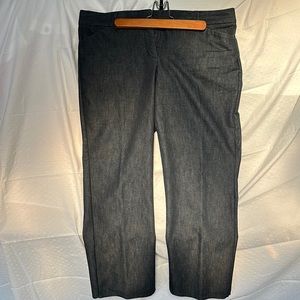 Express Editor Dark Blue Denim Wide Leg Jeans